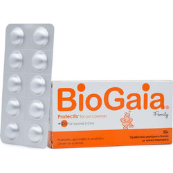 BioGaia Protectis Family for Gut Comfort Προβιοτικά 30 Μασώμενα Δισκία