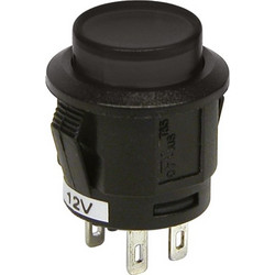 ΔΙΑΚΟΠΤΗΣ-PUSH BUTTON SWITCH ON/OFF 12V 20A BLACK CARPOINT (0810684)