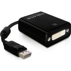DeLOCK 61847 καλώδιο διεπαφής / προσαρμογέας φύλου DisplayPort M DVI-I F Μαύρος (Μαύρο)