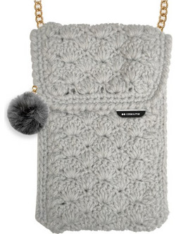 SBS CASE ME WINTER HANDBAG FOR PHONES UP TO 6.8' grey