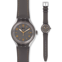 Swatch Go Smokey Ανδρικό Ρολόι με Γκρι Καουτσούκ Λουράκι YES4007