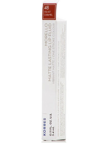 Korres Morello Matte Lasting Lip Fluid Velvet 48 Caramel Long Lasting Liquid Κραγιόν 3.4ml