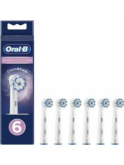 Oral-B Sensitive Clean Ανταλλακτικές Κεφαλές 6τμχ