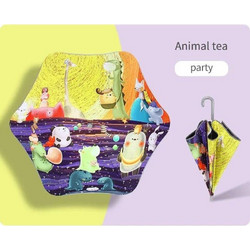 ΟΜΠΡΕΛΑ ΒΡΟΧΗΣ ΜΠΑΣΤΟΥΝΙ ΠΑΙΔΙΚΗ Animal Tea LUX01 Κίτρινο