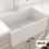 Bocchi 1138-301 White Matt Επικαθήμενος Νεροχύτης Πορσελάνης Ματ 76x46cm