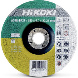 HIKOKI ΔΙΣΚΟΣ ΛΕΙΑΝΣΗΣ ΓΙΑ ΓΩΝ. ΤΡΟΧΟ (INOX) 150X6 DPC