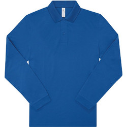 B&C Collection Ανδρική Μπλούζα Polo Μακρυμάνικη Royal Blue PU427