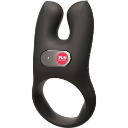Fun Factory Nos Rechargeable Cock Ring Ελαστικό Δαχτυλίδι Πέους Σιλικόνης με Δόνηση Μαύρο