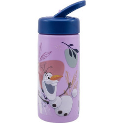Stor Frozen Trust The Journey Παιδικό Μπουκάλι Πλαστικό BPA Free με Καλαμάκι Μωβ 410ml