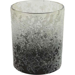 Κηροπήγιο Lisan 013.789412 9x10cm Grey Γυαλί