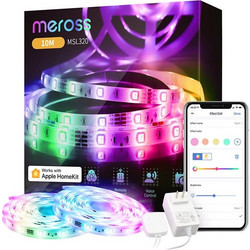 Meross Έξυπνη Ταινία Φωτισμού LED Wi-Fi MSL320 2x 5m (HomeKit) (2τμχ) MSL320HK(EU)-10M