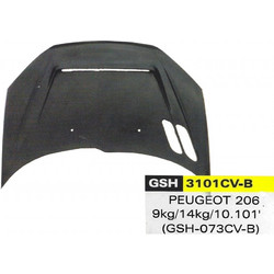 ΚΑΠΩ CARBON ΜΕ ΑΕΡΑΓΩΓΟΥΣ PEUGEOT 206 CARMAN