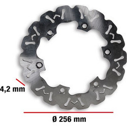 Δισκοπλακα Μαργαρίτα Malossi Μπρος-Πισω 256mm 4.2mm Πάχος Για Honda ADV-FORZA-SH 125-250-300-350cc 2008-2025 Μοντέλα Καινούργια Γνησιά