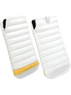 KRUSELL ΘΗΚΗ ΠΟΥΓΚΙ LEATHER IDRE WHITE YELLOW L LONG
