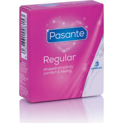 Pasante Regular Προφυλακτικά με Γεύσεις & Λιπαντικό 3τμχ