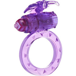 ToyJoy Flutter Ring Ελαστικό Δαχτυλίδι Πέους με Δόνηση Μωβ