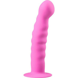 EasyToys Silicone Dildo με Βεντούζα 14cm Ροζ