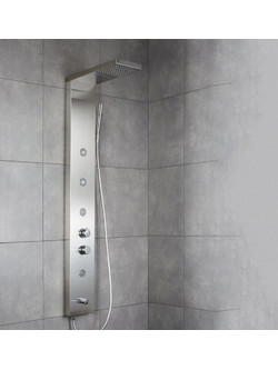 Στήλη Ντους Υδρομασάζ ELITE-110 Inox 5 Εξόδων Dolce Vita