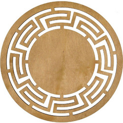 Σουπλά Labyrinth (Σετ 4Τμχ) 790PYN1113 36x36cm Honey Hermia Ξύλο