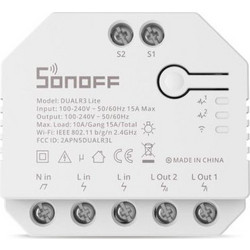 Sonoff Dual R3 Lite Wi-Fi Έξυπνος Ενδιάμεσος Διακόπτης
