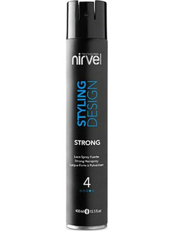 Nirvel Styling Design 4 Strong Hold Λακ Μαλλιών Δυνατό Κράτημα 400ml