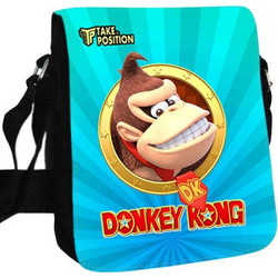Μεσαίο Τσαντάκι ώμου Unisex Donkey Kong , Takeposition 26ύψος x 25πλάτος cm, Μαύρο, 984-4730