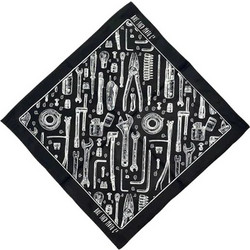 Bike Shed Toolkit bandana black/white