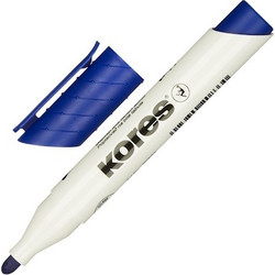 KORES ΜΑΡΚΑΔΟΡΟΣ ΑΣΠΡΟΠΙΝΑΚΑ XW1 ΜΠΛΕ ΣΤΡΟΓΓΥΛΗ ΜΥΤΗ 3mm KR20833
