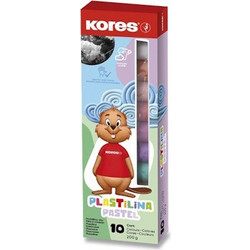 Kores Πλαστελίνη 10 Παστέλ Χρώματα