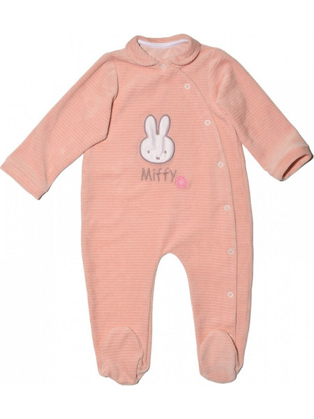 Miffy Des.52 Φορμάκι Μακρυμάνικο για Κορίτσι Βελουτέ Ροζ 48-8750
