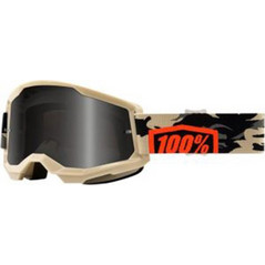 Μάσκα 100% Strata 2 Tan Sand Kombat Smoke Lens