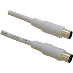 Καλώδιο Κεραίας Coax Male to Coax Female 10m White 30087C