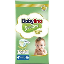 Babylino Sensitive Cotton Soft Πάνες No4+ 10-15kg 46τμχ