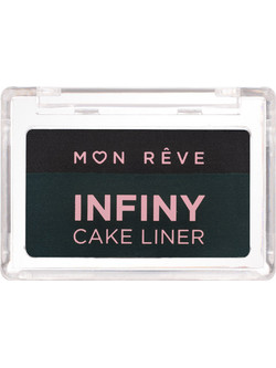 Mon Reve Infiny Cake Liner 02 Deep Jungle & Black Eyeliner Gel 3gr