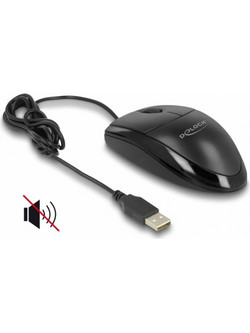 DeLOCK 12106 Ενσύρματο Ποντίκι Black