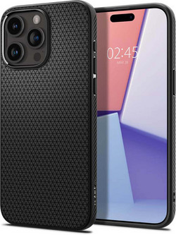 Spigen Liquid Air Back Cover Matte Black (iPhone 15 Pro)