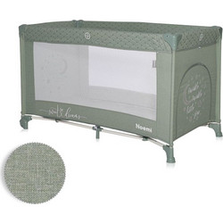 Lorelli Bertoni Noemi Παρκοκρέβατο με Στρώμα & Δίχτυ Cool Beige Green Star