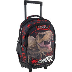 Must Jurassic Trex Roarrr Σχολική Τσάντα Τρόλεϊ Δημοτικού Πολύχρωμη 570899