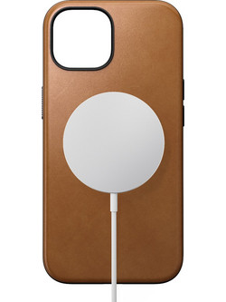 NOMAD θήκη δερμάτινη RUGGED MODERN MagSafe για Apple iPhone 15 6.1 2023 - English Tan ΚΑΦΕ - NM01606185