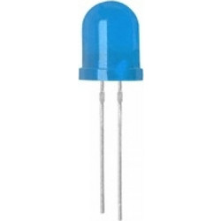 LED 10mm ΥΨΗΛΗΣ ΜΠΛΕ 5500mcd 20 BULK 10003UBC FOR Τεμάχια:100 01.020.0071
