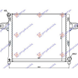 Ψυγειο 3.0 Crd Πετρελαιο (590x515x37) Jeep Grand Cherokee 05-08 - 074006310