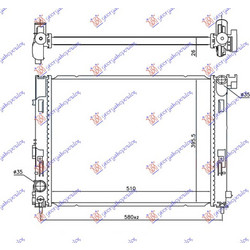Ψυγειο Νερου 1.0i - 1.3 DIG-TURBO Βενζινη (510x395x26) Dacia Duster 10-17 - 222006350