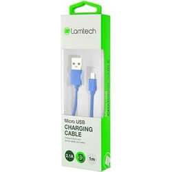 Lamtech Datacable Micro USB 1m Blue