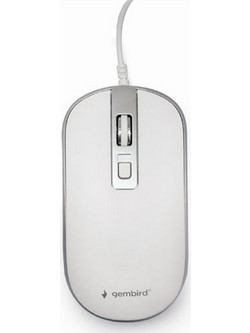 Gembird MUS-4B-06 Ενσύρματο Ποντίκι White