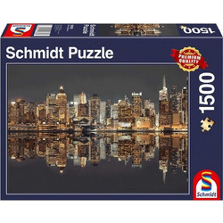 Puzzle Schmidt Νυχτερινός Ορίζοντας της Νέας Υόρκης 1500 Κομμάτια