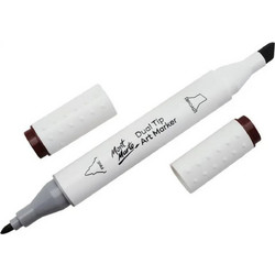 Μαρκαδόρος Διπλής Μύτης Mont Marte Art Marker E6 Umber (92 Chocolate) MGRD0051