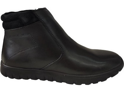 Aerostep Δερμάτινα Μαύρα Ανδρικά Μποτάκια 320016