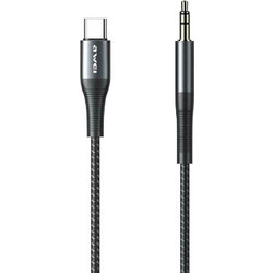 AWEI CL-116T Καλώδιο USB Type-C Σε 3.5mm , AUX 1m Χρώμα: Μαύρο