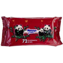 Nannys Fresh Μωρομάντηλα Χωρίς Οινόπνευμα 72τμχ
