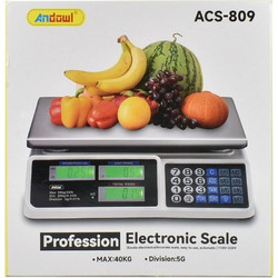 Ζυγαριά Ακριβείας Επαγγελματική Ηλεκτρονική με Ικανότητα Ζύγισης 30kg και Υποδιαίρεση 200gr ACS-809 Andowl
